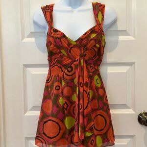 Nanette Lepore - Colorful Geometric Print Top